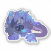 Sticker Dragon de fleurs (Devant)