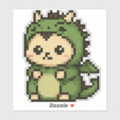 Sticker dragon de hérisson 6x6 (Feuille)