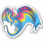 Sticker Dragon de la Pan Pride (Devant)