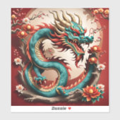 Sticker Dragon de Nouvel An Chinois 2024 VST01 (Feuille)