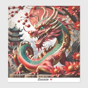 Sticker Dragon de Nouvel An Chinois 2024 VST02