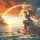 Sticker Dragon face à la mer (Devant)