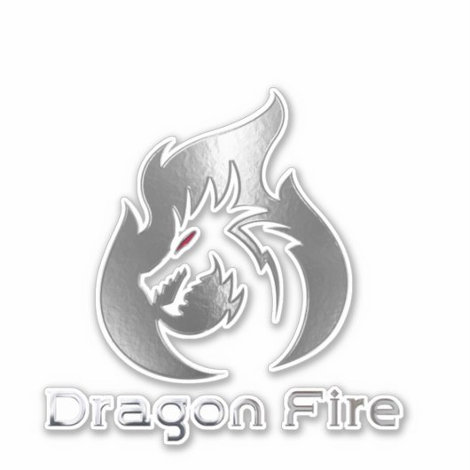 Sticker Dragon fire (Devant)