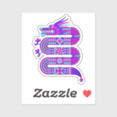 Sticker Dragon géométrique (Feuille)
