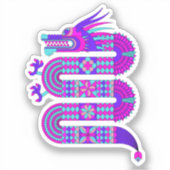 Sticker Dragon géométrique (Recto)