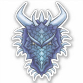 Sticker Dragon head magique créature mythique imaginaire a (Devant)