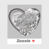 Sticker Dragon Heart (Feuille)