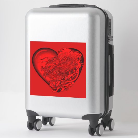 Sticker Dragon Heart (Sur valise)
