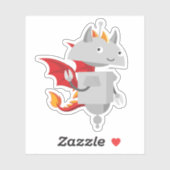 Sticker Dragon Mia (Feuille)