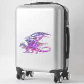 Sticker Dragon Mosaïque Incroyable (Sur valise)