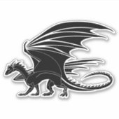 Sticker Dragon noir (Devant)