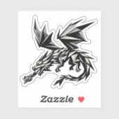 Sticker Dragón poligonal (Feuille)