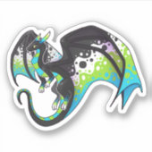 Sticker Dragon Quoisexuel Pride (Devant)