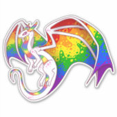 Sticker Dragon Rainbow Pride (Devant)