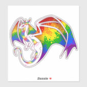 Sticker Dragon Rainbow Pride (Feuille)