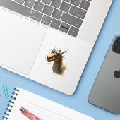 Sticker Dragon Steampunk (Ordinateur portable avec iPhone)