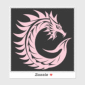 Sticker Dragon Styled Letter C, Dragon Alphabet, Monogram (Feuille)