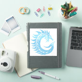 Sticker Dragon Styled Letter C, Dragon Alphabet, Monogram (Couverture iPad)