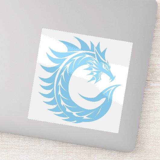 Sticker Dragon Styled Letter C, Dragon Alphabet, Monogram (Détail)