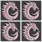 Sticker Dragon Styled Letter C, Dragon Alphabet, Monogram (Devant)