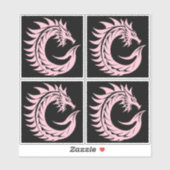 Sticker Dragon Styled Letter C, Dragon Alphabet, Monogram (Feuille)