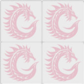 Sticker Dragon Styled Letter C, Dragon Alphabet, Monogram (Devant)