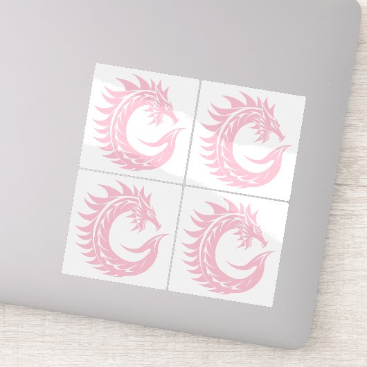 Sticker Dragon Styled Letter C, Dragon Alphabet, Monogram (Détail)