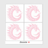 Sticker Dragon Styled Letter C, Dragon Alphabet, Monogram (Feuille)