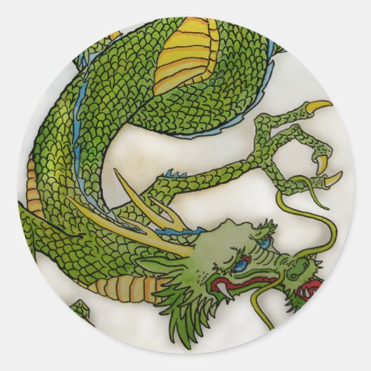Sticker Dragon Vert (Devant)