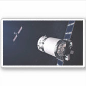 Sticker Dragon Xl Spacecraft S'Approche D'Une Passerelle L (Devant)