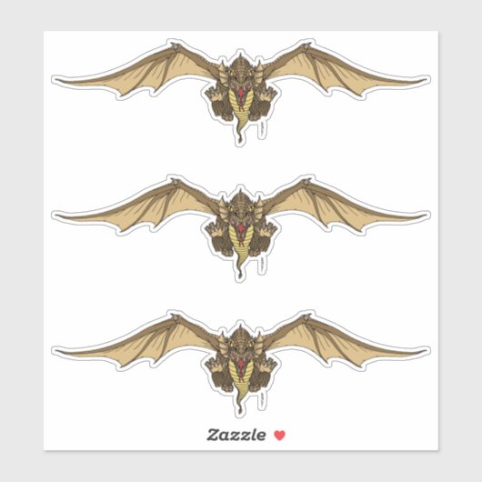 Sticker Dragoness (Feuille)