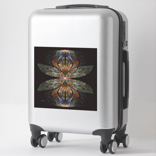 Sticker Dragonfly Abstrait (Sur valise)