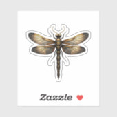Sticker Dragonfly Animal Art Graphic Dragonfly (4) (Feuille)