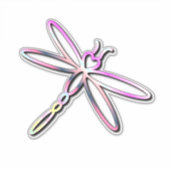 Sticker Dragonfly avec tête cardiaque (Devant)