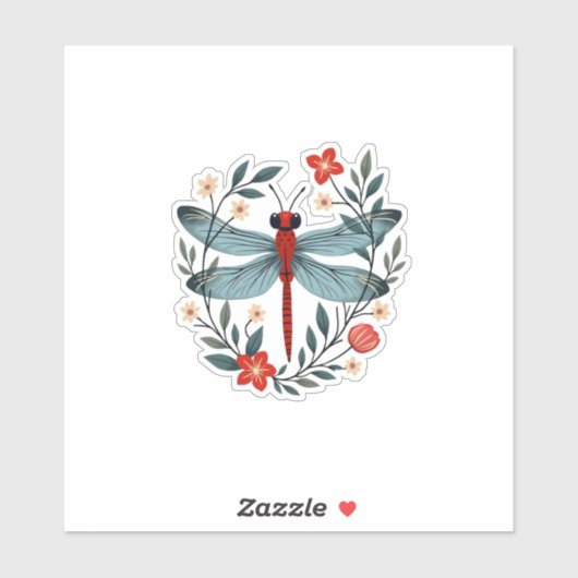 Sticker Dragonfly Christmas T-Shirt_1 (1) (Feuille)