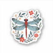 Sticker Dragonfly Christmas T-Shirt_1 (1) (Devant)