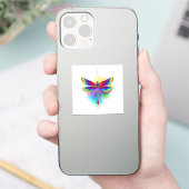 Sticker Dragonfly en arc-en-ciel (Téléphone)
