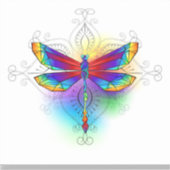 Sticker Dragonfly en arc-en-ciel (Recto)