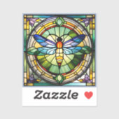 Sticker Dragonfly en verre (Feuille)