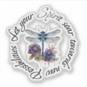 Sticker Dragonfly - esprit de nouvelles possibilités (Devant)