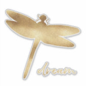 Sticker Dragonfly Gold Dream (Devant)