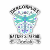 Sticker Dragonfly Nature Insect Nature's Aerial Acrobat Dr (Devant)