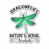 Sticker Dragonfly Nature Insect Nature's Aerial Acrobat Dr (Devant)