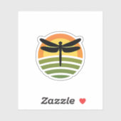 Sticker Dragonfly Retro (1) (Feuille)