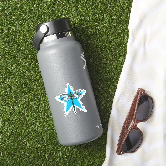 Sticker Dragonfly Star Design Insect Love Lover Dragonflie (HydroFlask Insitu)