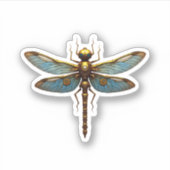 Sticker Dragonfly Steam Punk Insect Art Engineer Steampunk (Devant)