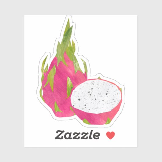 Sticker Dragonfruit / Pitaya (Feuille)