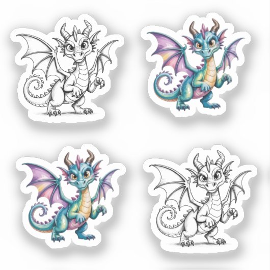 Sticker Dragons, Dragons, Dragons ! (Recto)