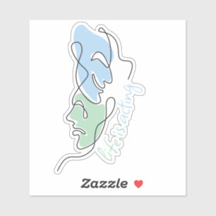 Sticker Drama Masques La vie sur mesure est le théâtre mus