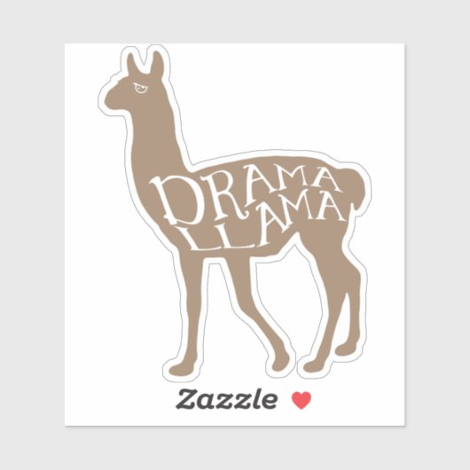 Sticker Drame Lama (Feuille)